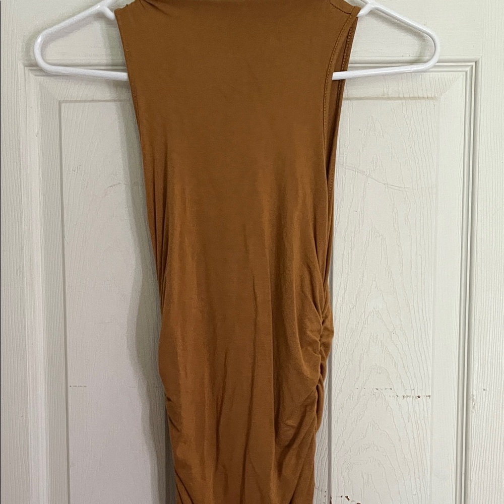 Forever 21 Sleeveless Brown Midi Dress